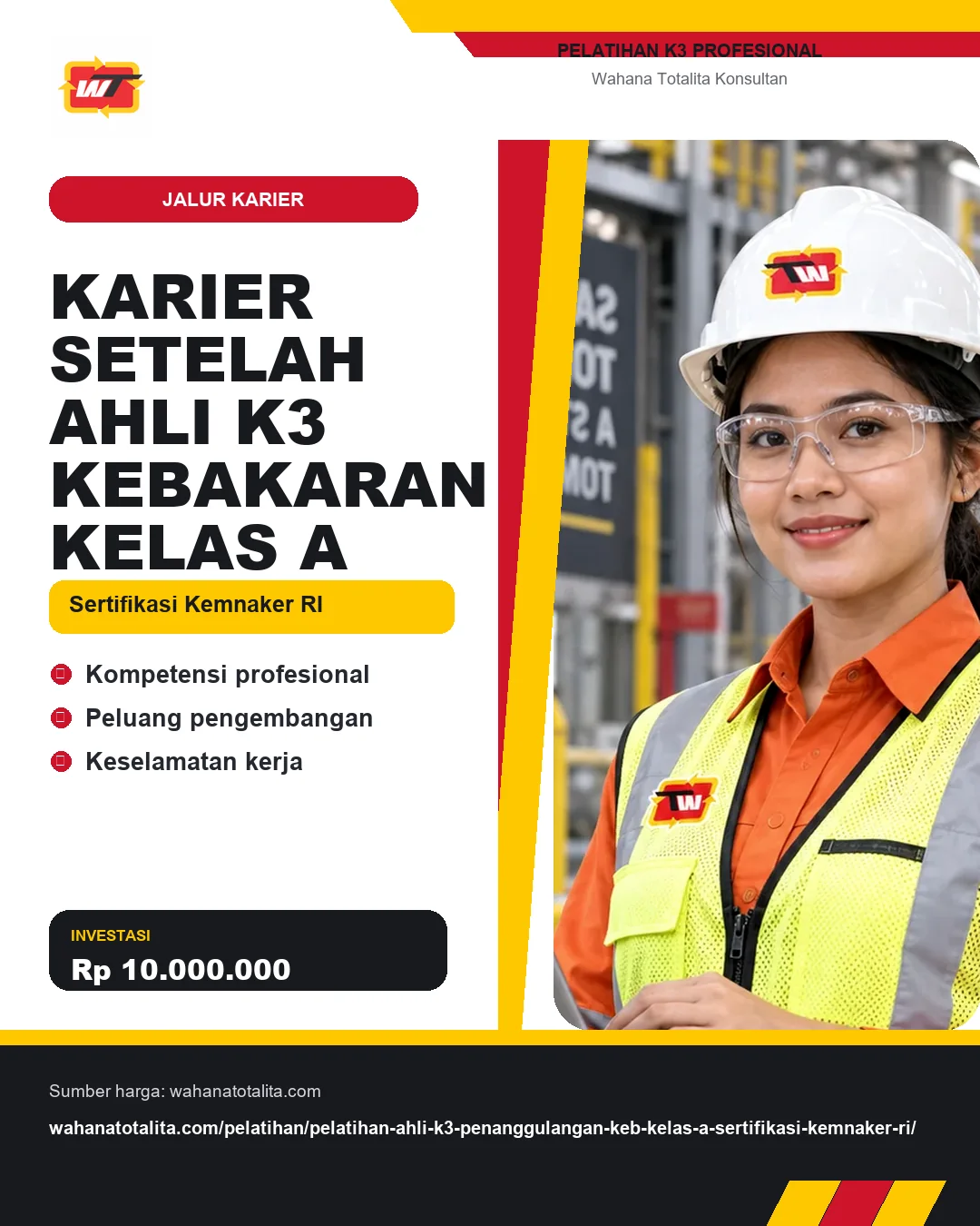 Karier Setelah Ahli K3 Kebakaran Kelas A Sertifikasi Kemnaker RI dengan informasi Kompetensi profesional, Peluang pengembangan, Keselamatan kerja