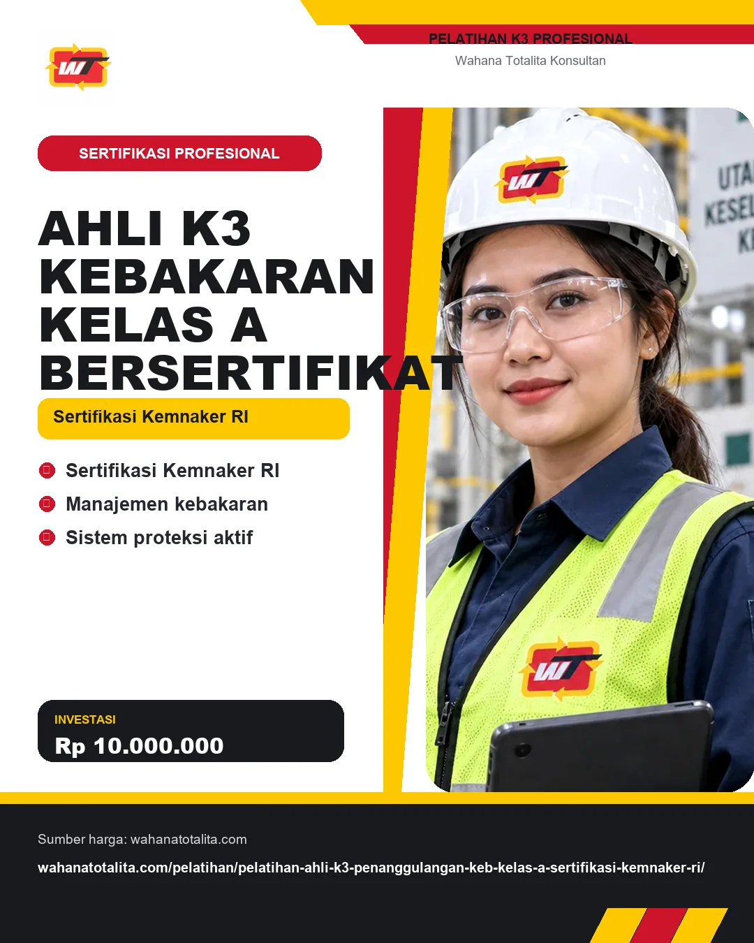 Ahli K3 Kebakaran Kelas A Bersertifikat Sertifikasi Kemnaker RI dengan informasi Sertifikasi Kemnaker RI, Manajemen kebakaran, Sistem proteksi aktif