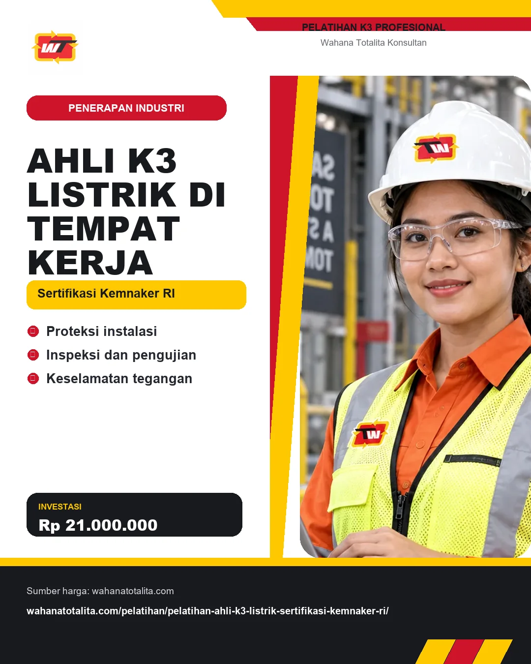 Ahli K3 Listrik di Tempat Kerja Sertifikasi Kemnaker RI dengan informasi Proteksi instalasi, Inspeksi dan pengujian, Keselamatan tegangan