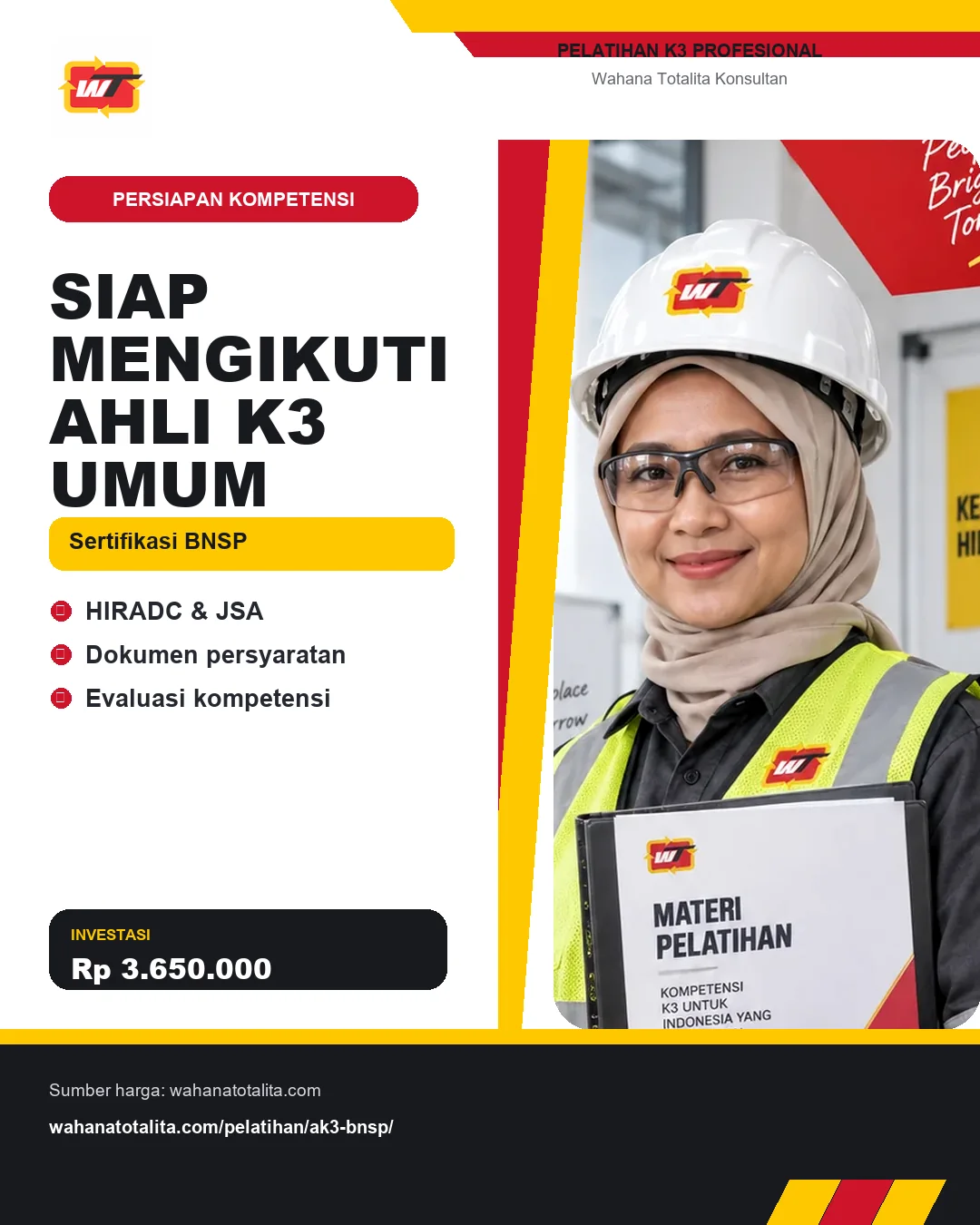 Siap Mengikuti Ahli K3 Umum Sertifikasi BNSP dengan informasi HIRADC & JSA, Dokumen persyaratan, Evaluasi kompetensi