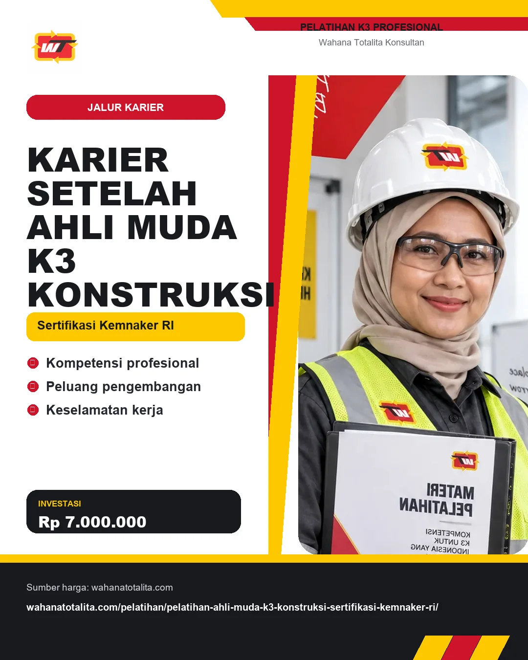 Karier Setelah Ahli Muda K3 Konstruksi Sertifikasi Kemnaker RI dengan informasi Kompetensi profesional, Peluang pengembangan, Keselamatan kerja