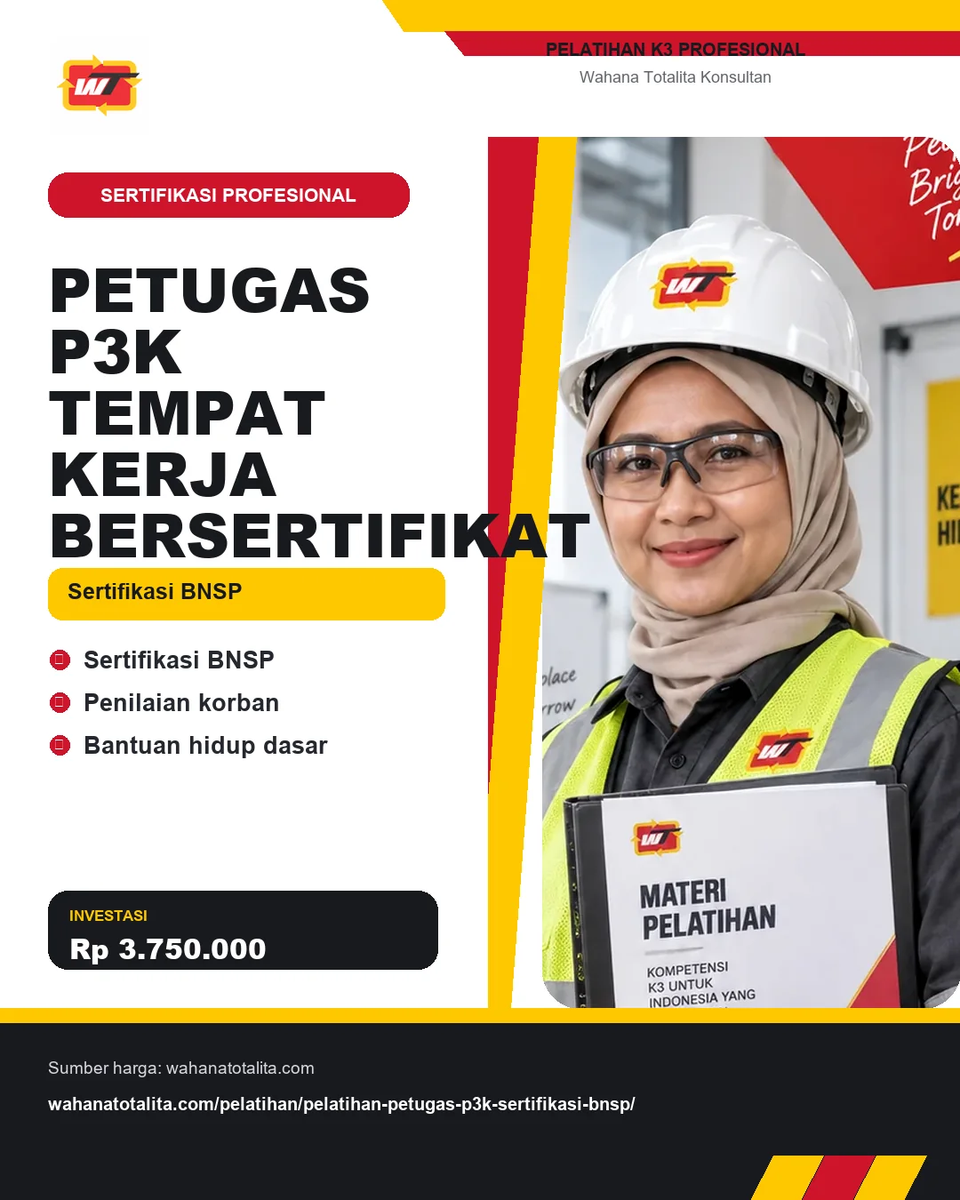 Petugas P3K Tempat Kerja Bersertifikat Sertifikasi BNSP dengan informasi Sertifikasi BNSP, Penilaian korban, Bantuan hidup dasar