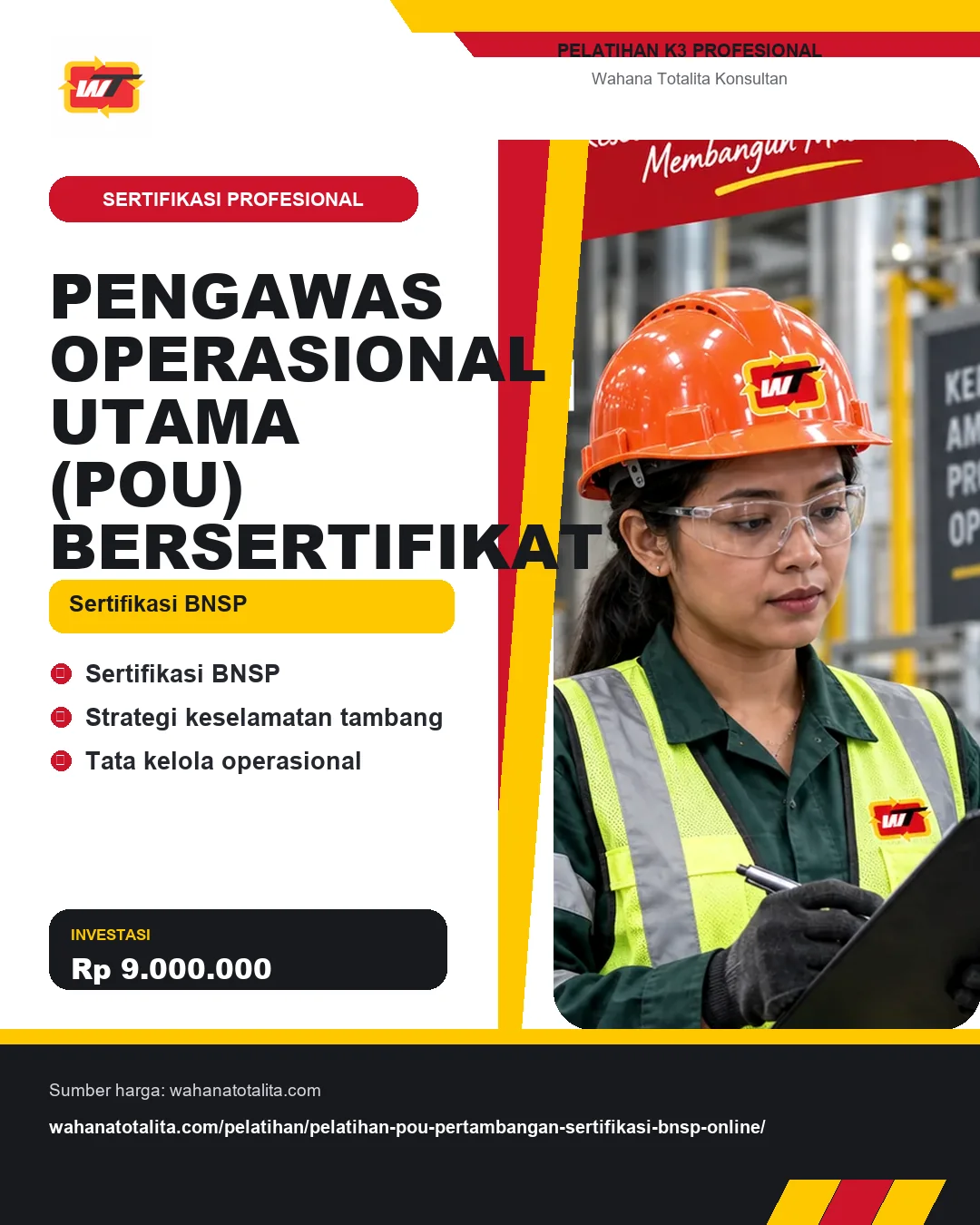 Pengawas Operasional Utama (POU) Bersertifikat Sertifikasi BNSP dengan informasi Sertifikasi BNSP, Strategi keselamatan tambang, Tata kelola operasional